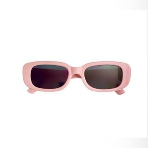 Pink Rounded Frame Sunglasses